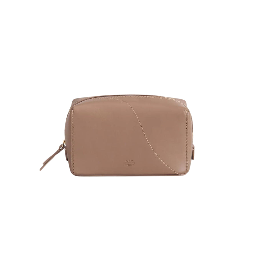 ATP Atelier Capanne Hazelnut Leather Beauty Bag