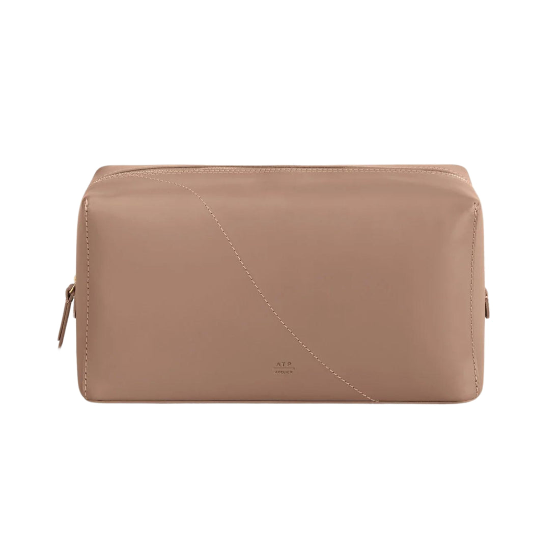 ATP Atelier Pomaia Hazelnut Leather Beauty Bag