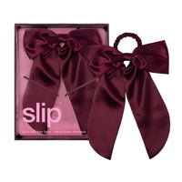 Slip Pure Slik Hair Bow Crimson