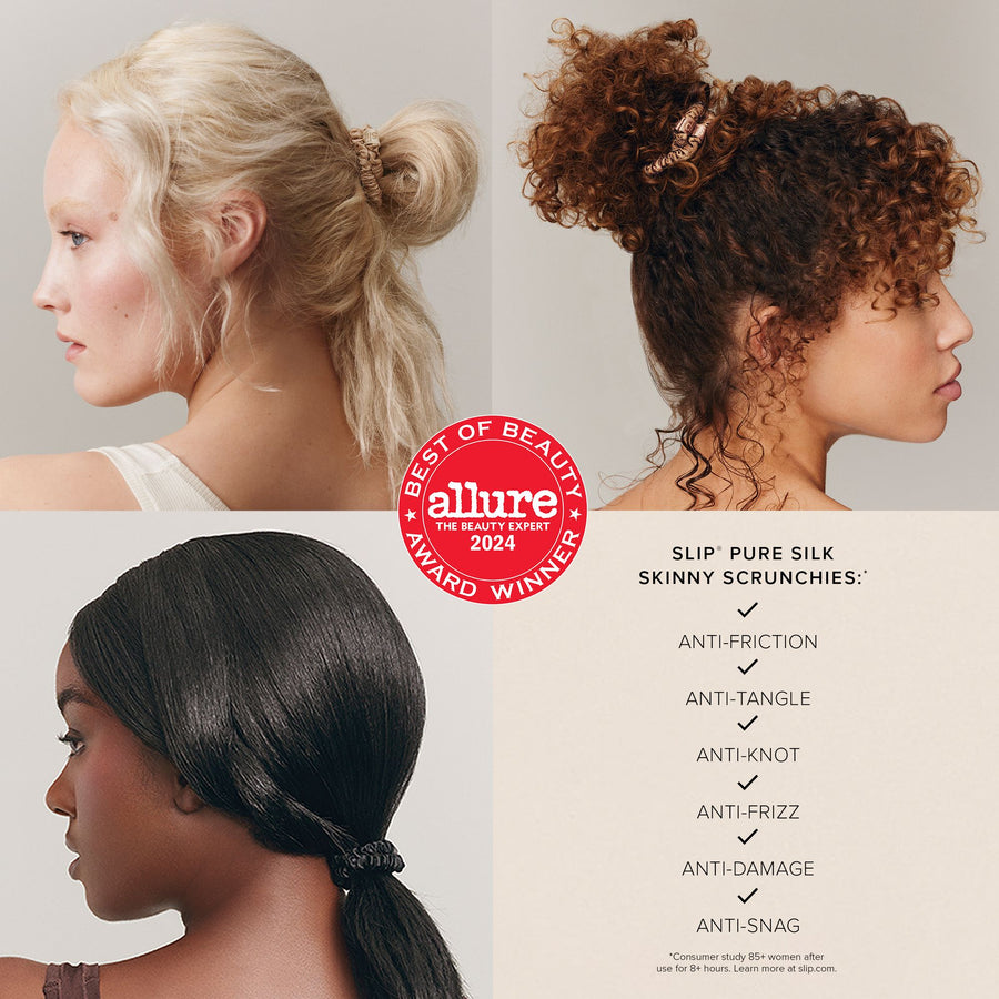 Slip Pure Silk Skinnie Scrunchies x 4