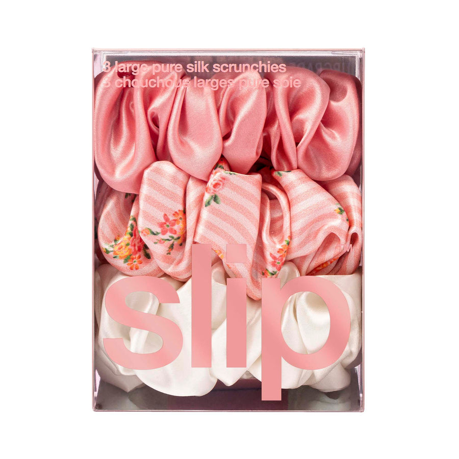 Slip Large Pure Silk Scrunchies Petal