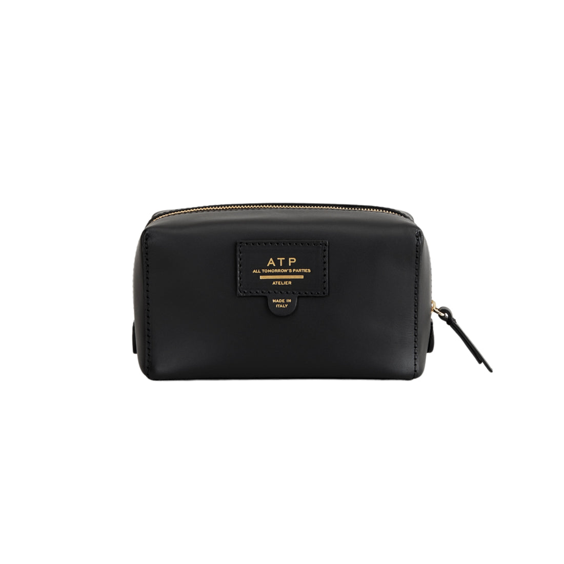 ATP Atelier Capanne Black Leather Beauty Bag