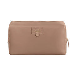 ATP Atelier Pomaia Hazelnut Leather Beauty Bag
