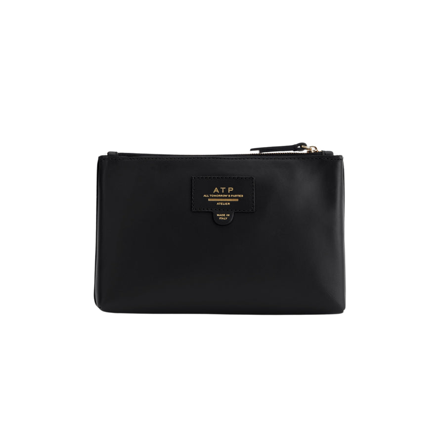 ATP Atelier Solaio Black Leather Beauty Bag