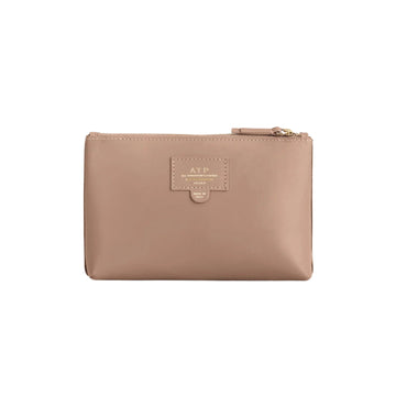 ATP Atelier Solaio Hazelnut Leather Beauty Bag