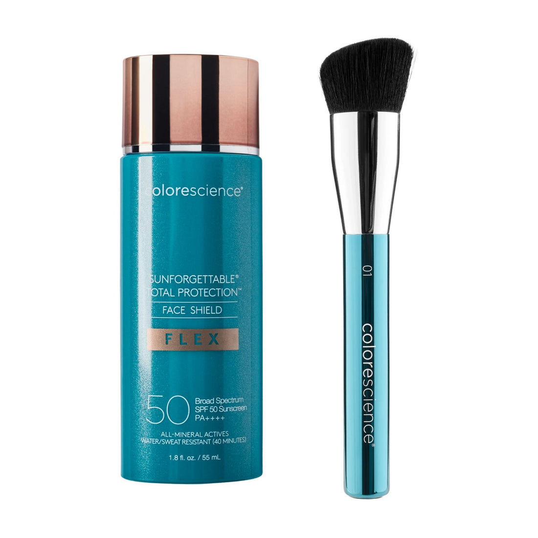 Colorescience Face Shield Flex + Angeled Brush (pakkepris)