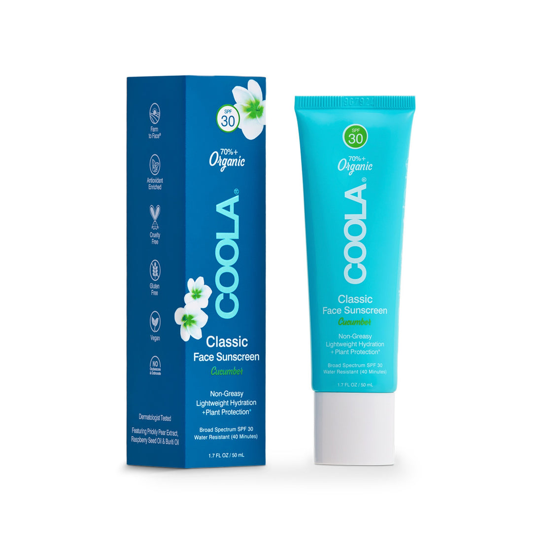 Coola Classic Face Sunscreen SPF30 Cucumber 50 ml