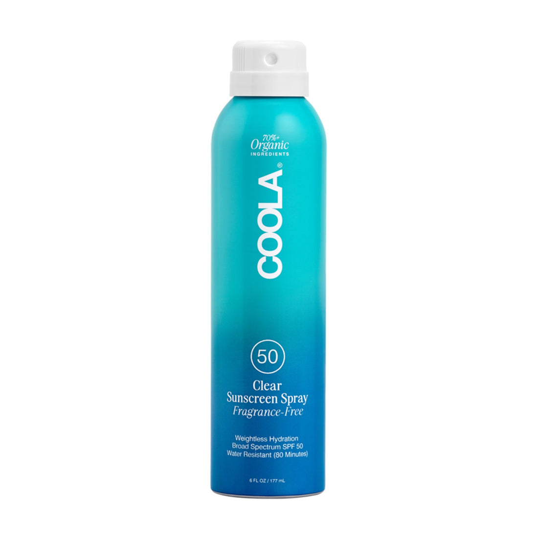 Coola Clear Sunscreen Spray SPF50 Fragrance-free 177 ml