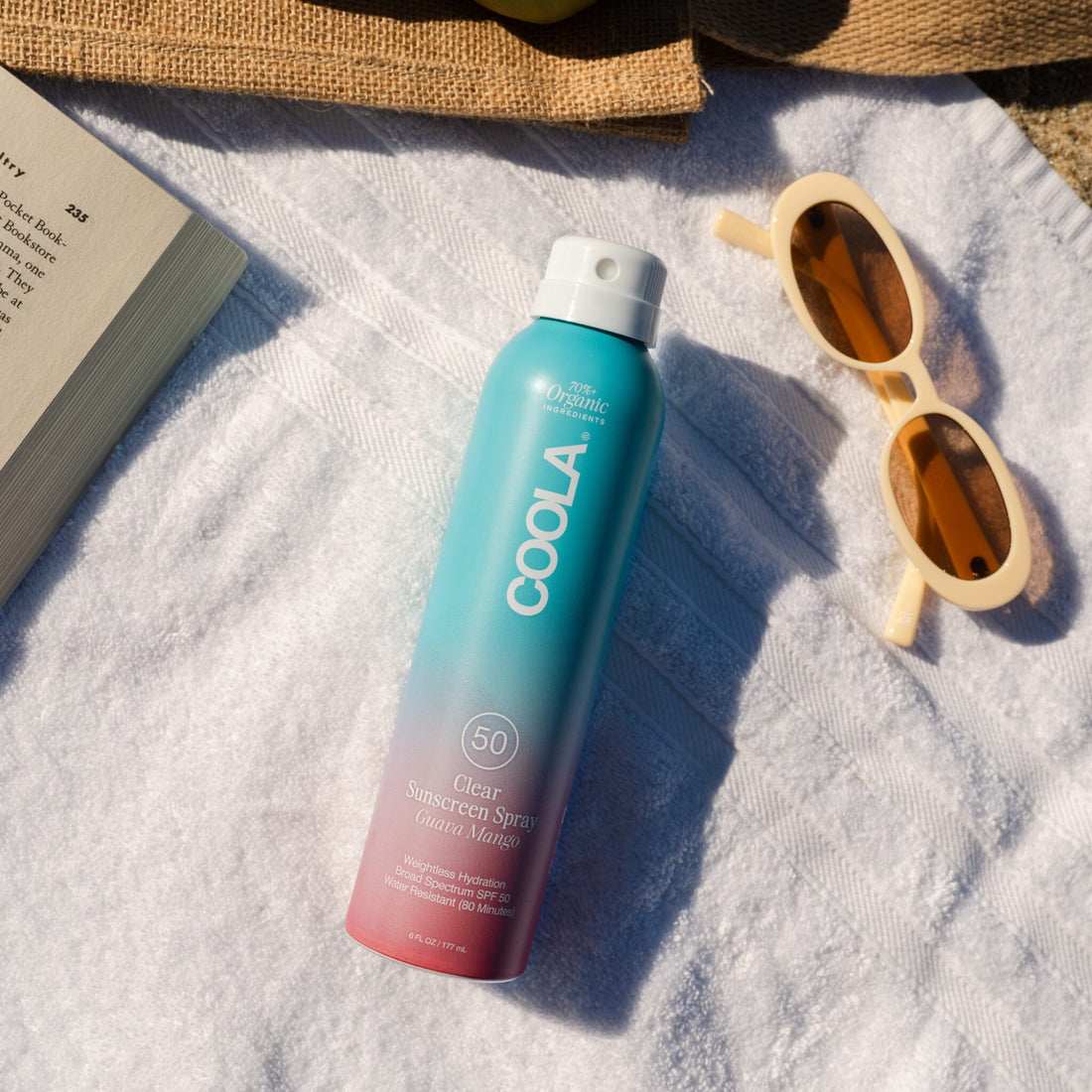 Coola Clear Sunscreen Spray SPF50 Guava Mango 177 ml