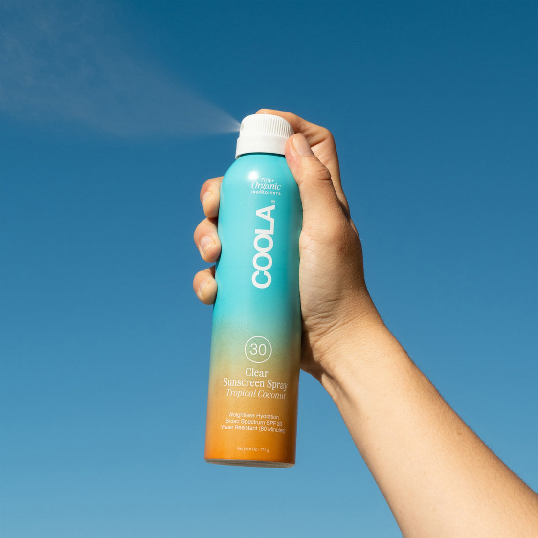 Coola Clear Sunscreen Spray SPF30 Tropical Coconut 177 ml