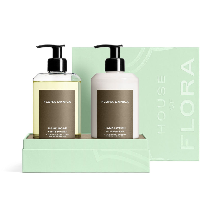 Flora Danica Neon Botanica Hand Soap & Lotion gavesett