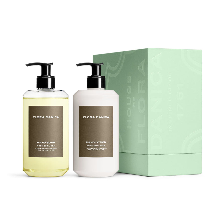 Flora Danica Neon Botanica Hand Soap & Lotion gavesett