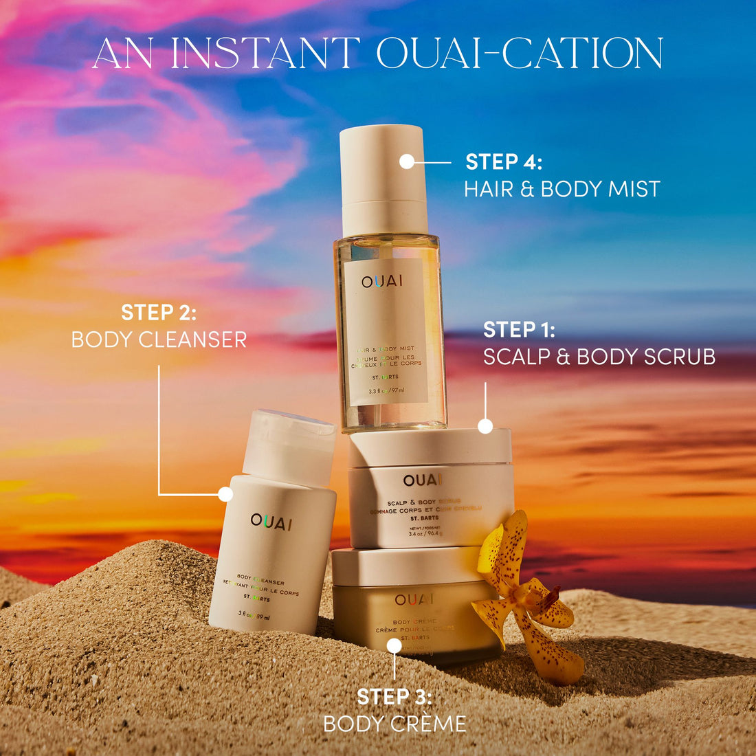 OUAI St. Barts Body Travel Kit