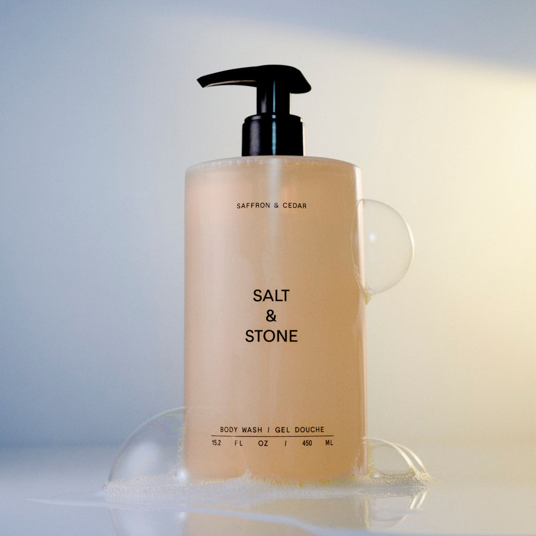 Salt & Stone Saffron & Cedar Body Wash 450 ml