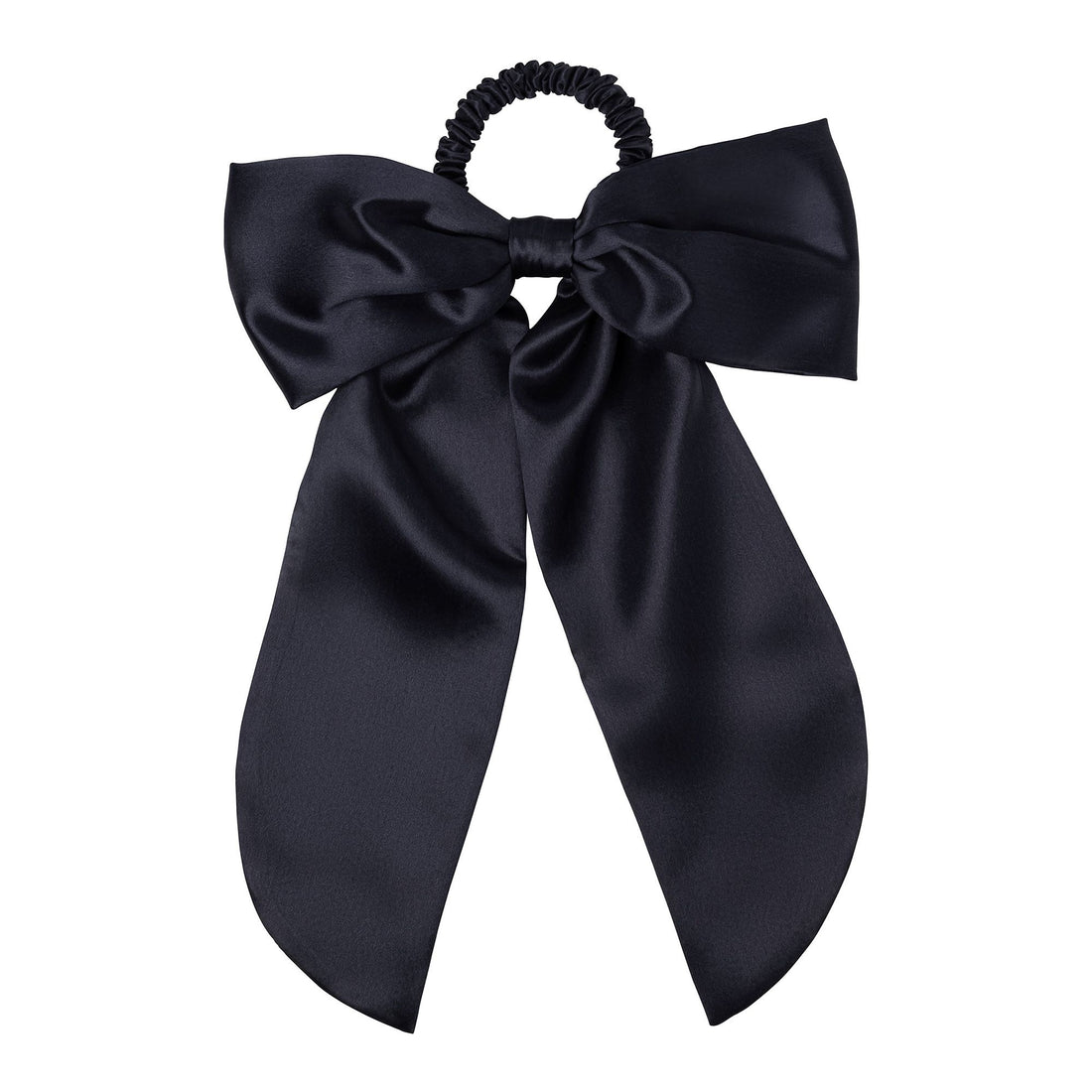 Slip Pure Silk Hair Bow - Black