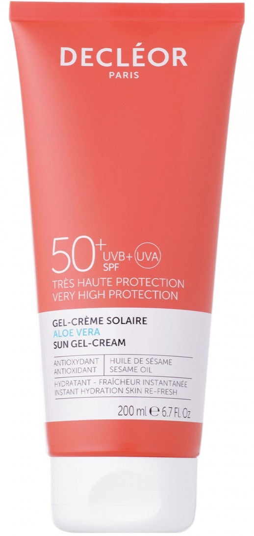 Decléor Aloe Vera Sun Gel-Cream SPF 50+ 200 ml - Koch Parfymeri