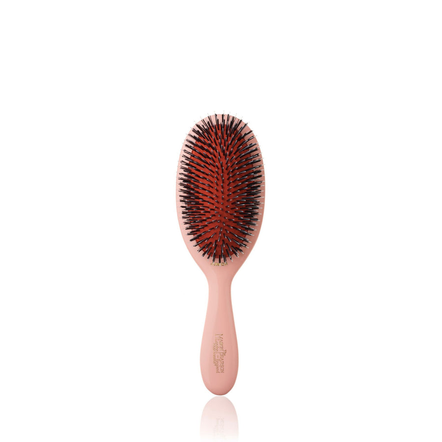 Mason Pearson BN2 Junior Hairbrush (nylon og villsvinbust) (Pink) - Koch Parfymeri
