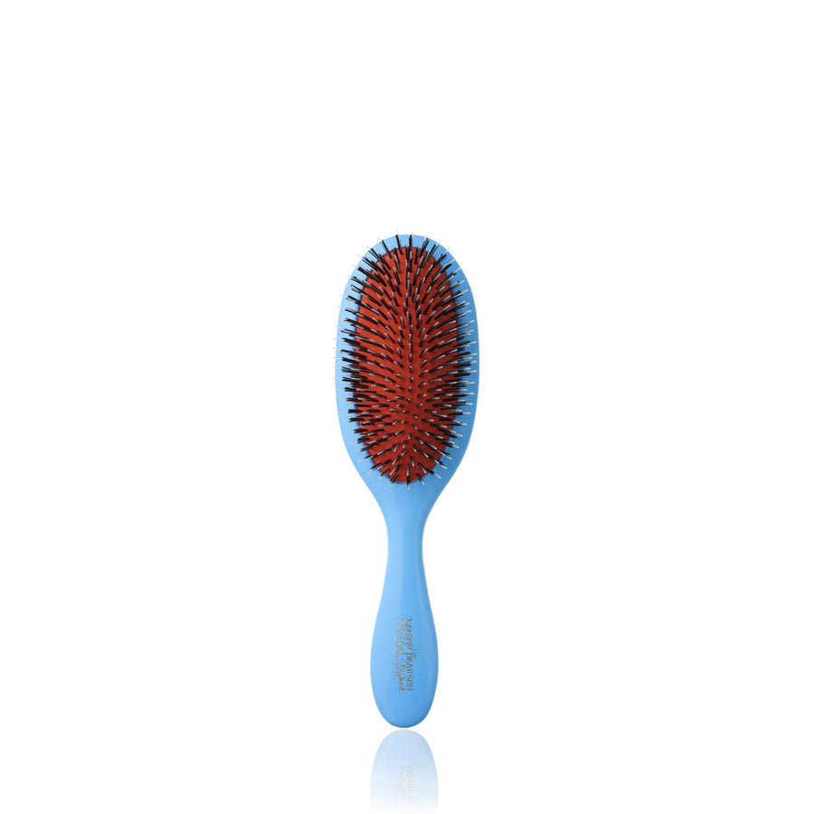 Mason Pearson BN3 Handy Hairbrush (nylon og villsvinbust) (Blue) - Koch Parfymeri