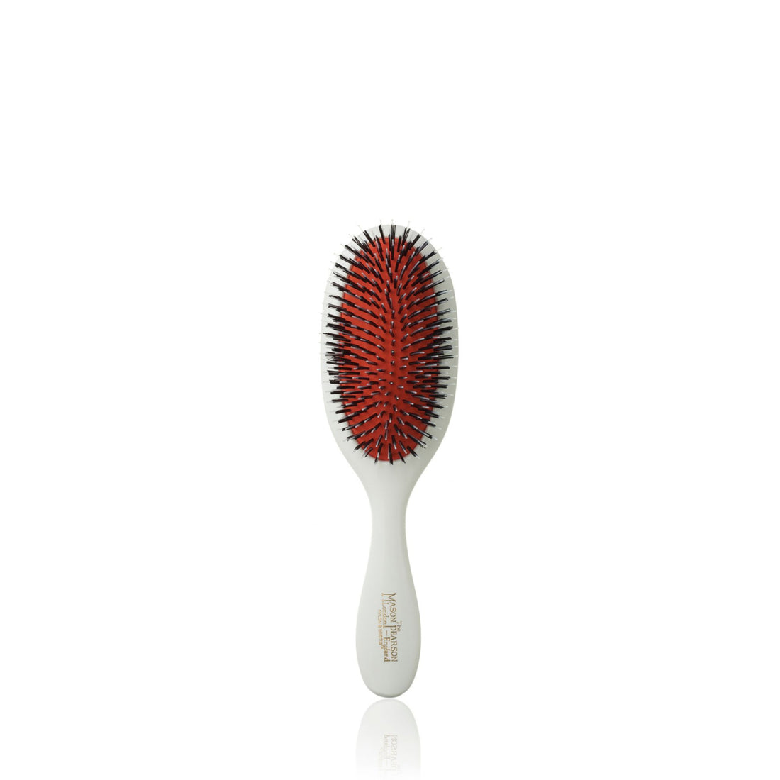 Mason Pearson BN3 Handy Hairbrush (nylon og villsvinbust) (Ivory) - Koch Parfymeri