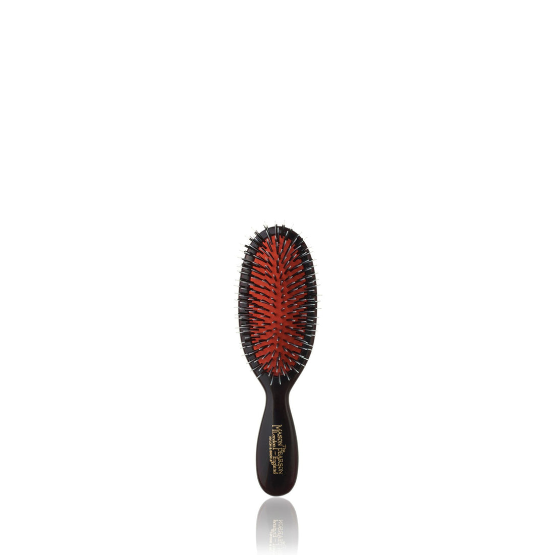 Mason Pearson BN4 Pocket Hairbrush (nylon og villsvinbust) (Dark Ruby) - Koch Parfymeri
