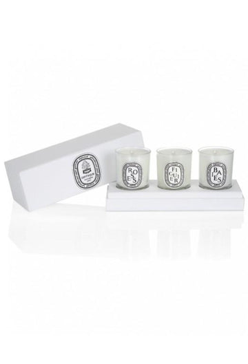 Diptyque Set of 3 mini candles Baies Figuier Roses (3x70g) - Koch Parfymeri