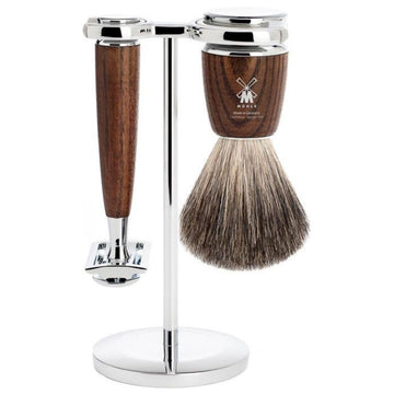 Muhle Rytmo Pure Badger 3-Piece Shaving Set Ash (traditional) - Koch Parfymeri