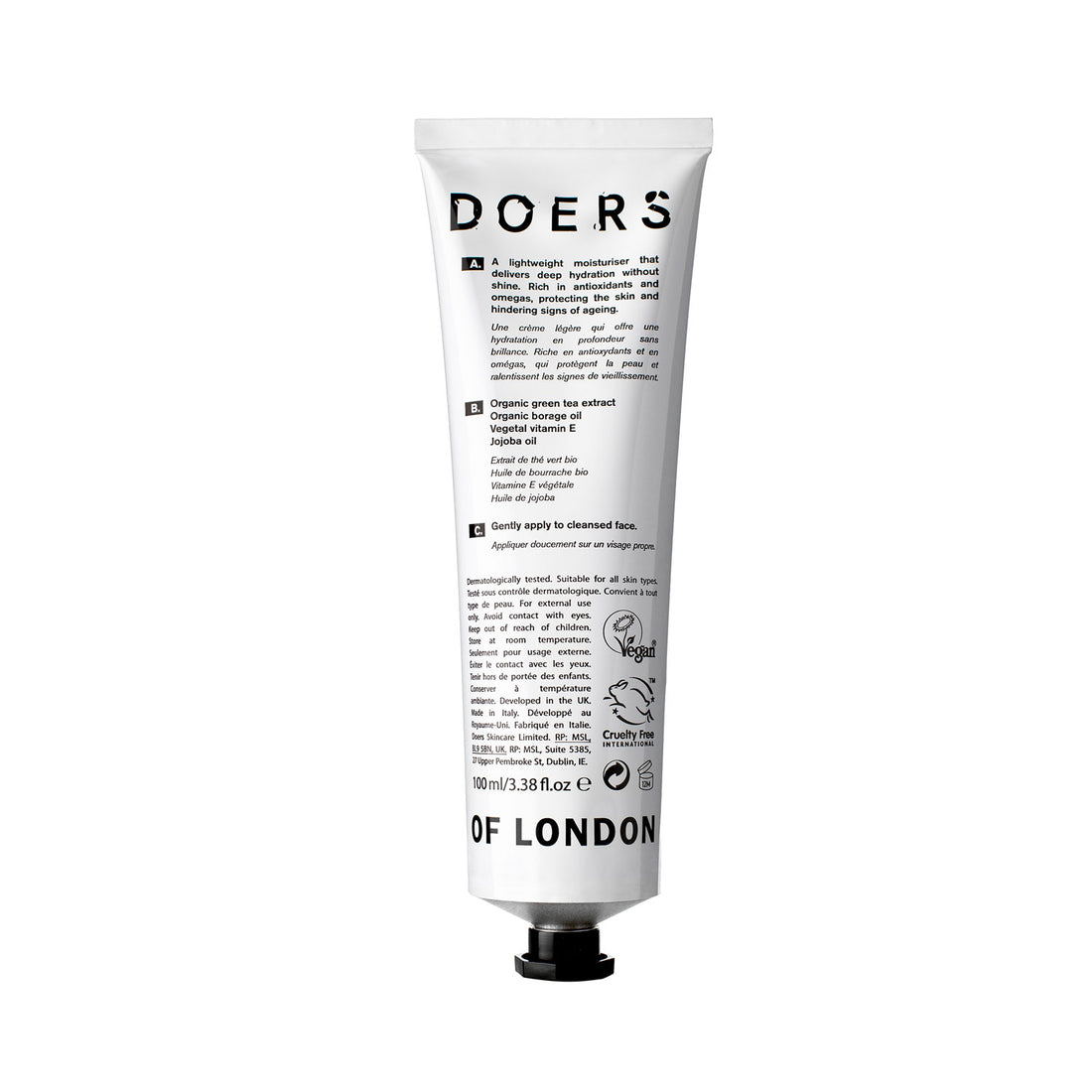 Doers of London Hydrating Face Cream 100 ml - Koch Parfymeri