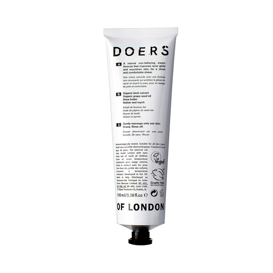 Doers of London Shave Cream 100 ml - Koch Parfymeri