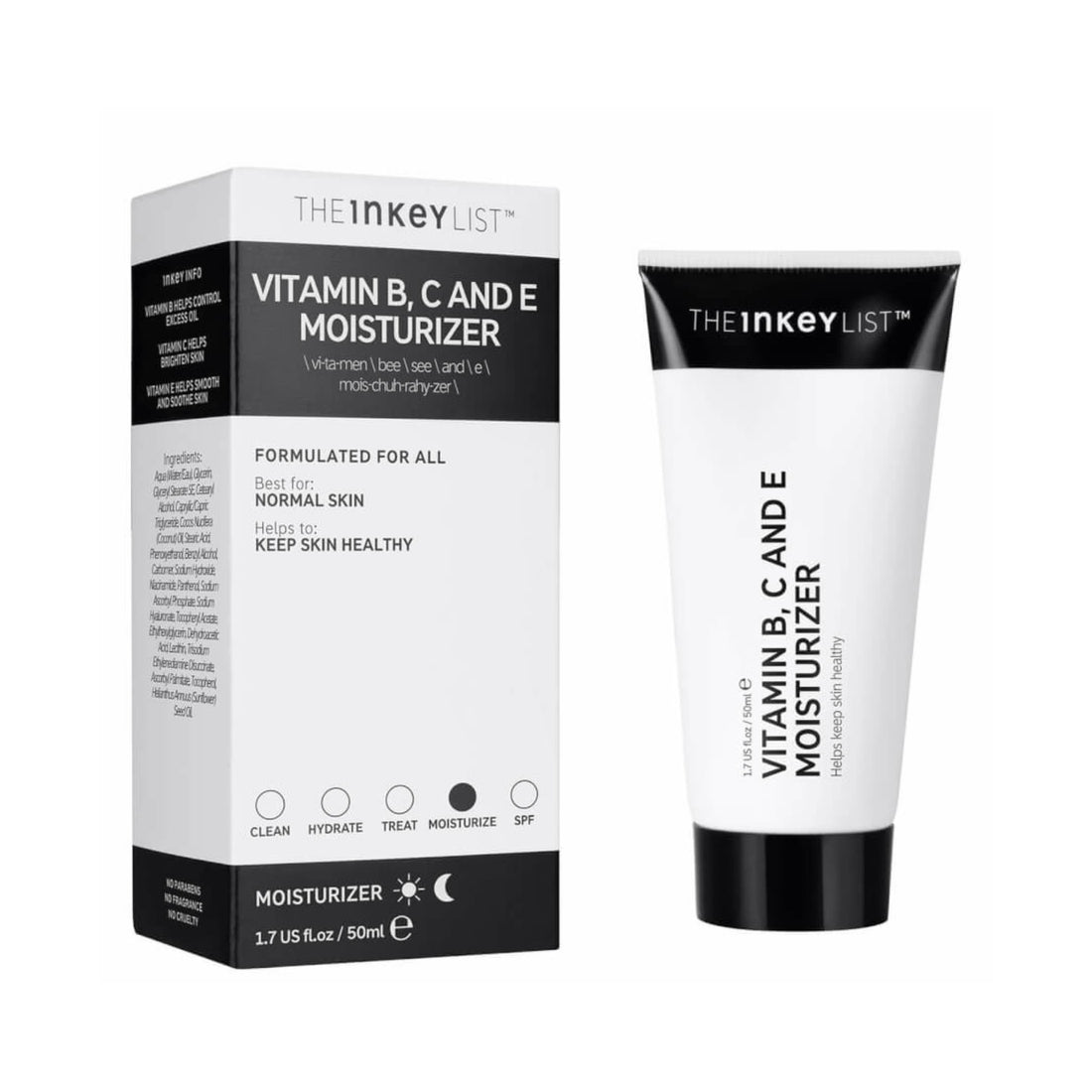 The INKEY List Vitamin B, C and E Moisturizer 50 ml